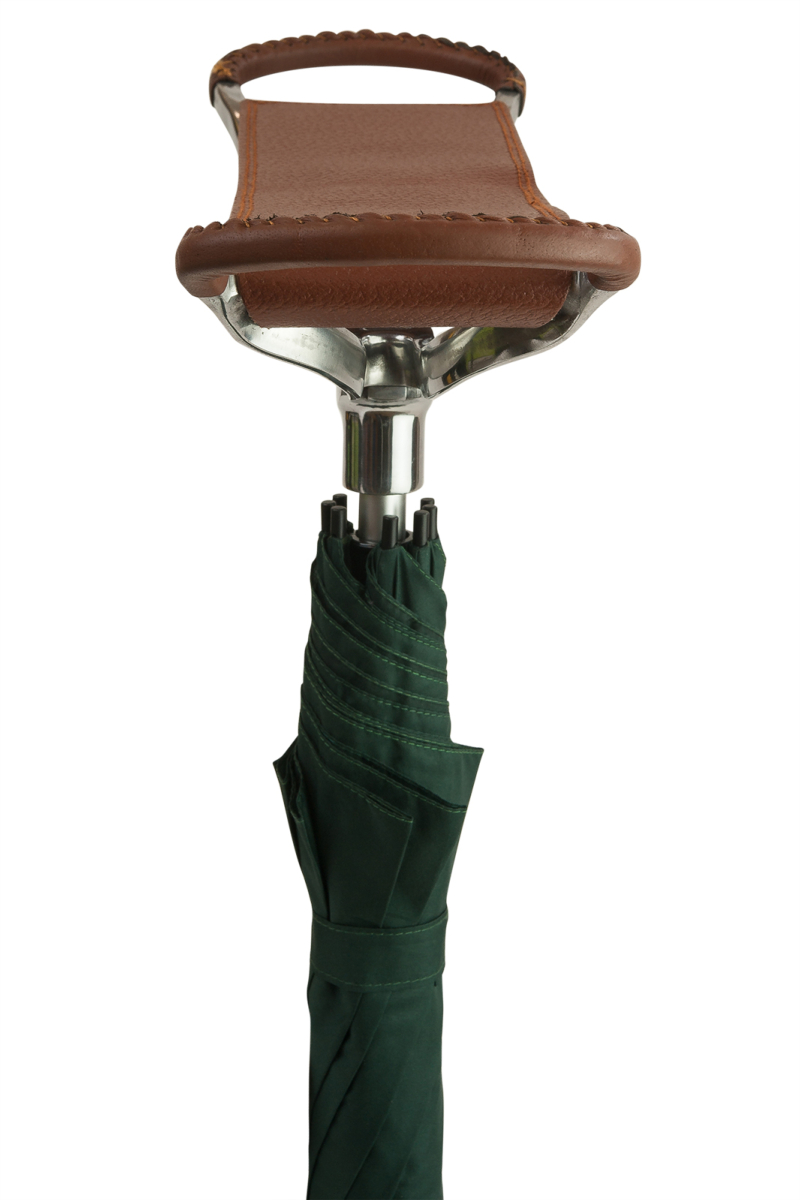 Walking Stick Umbrella with Leather Seat Stick & Cane Shop